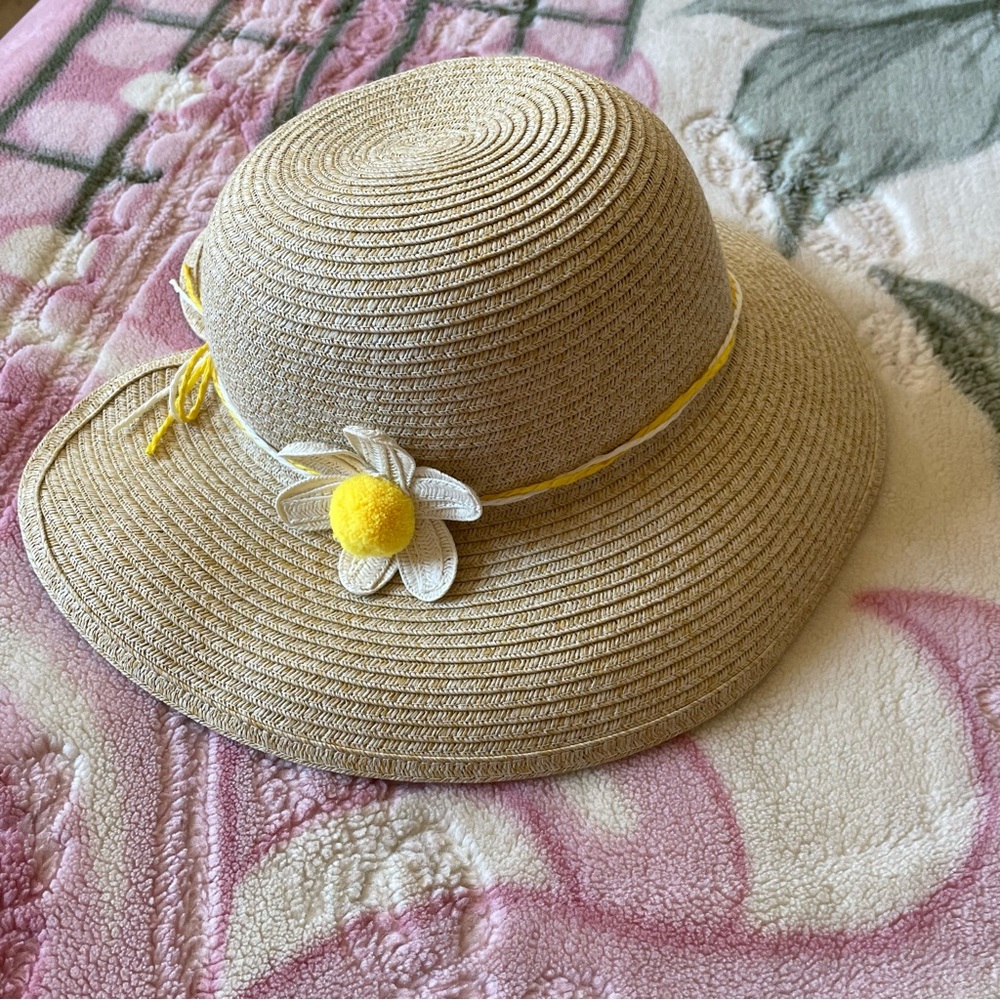 Yellow flower sun hat